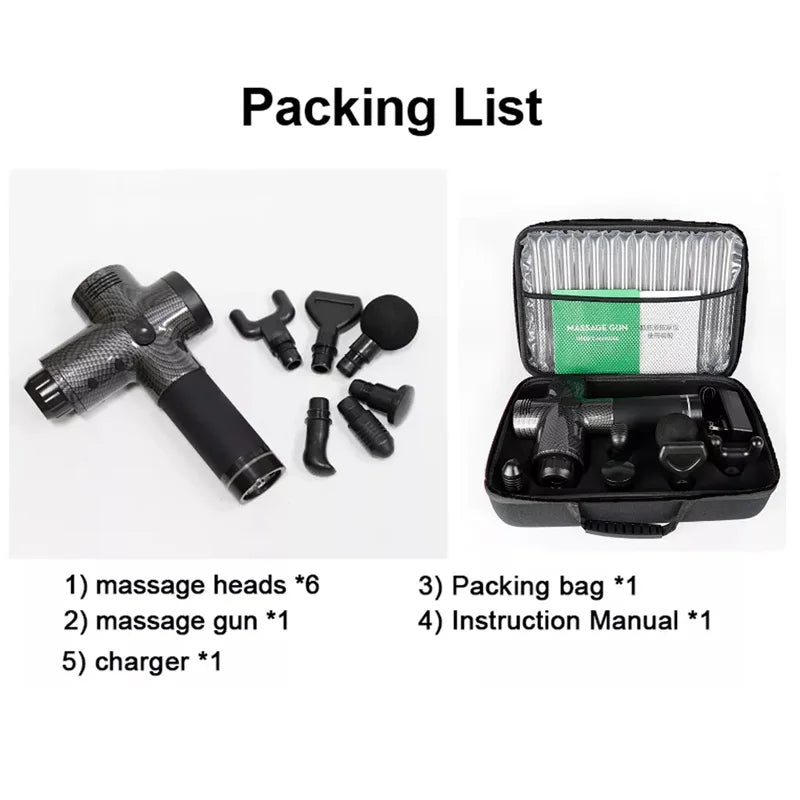 EdgePro Deep Tissue Massage Gun - Muscle Recovery Tool for Hockey Players & Athletes