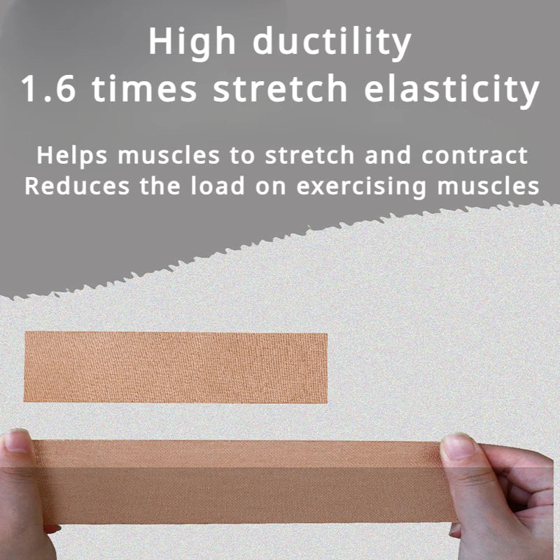Waterproof Kinesiology Tape – Muscle Support & Pain Relief for Sports & Recovery (1 Roll)